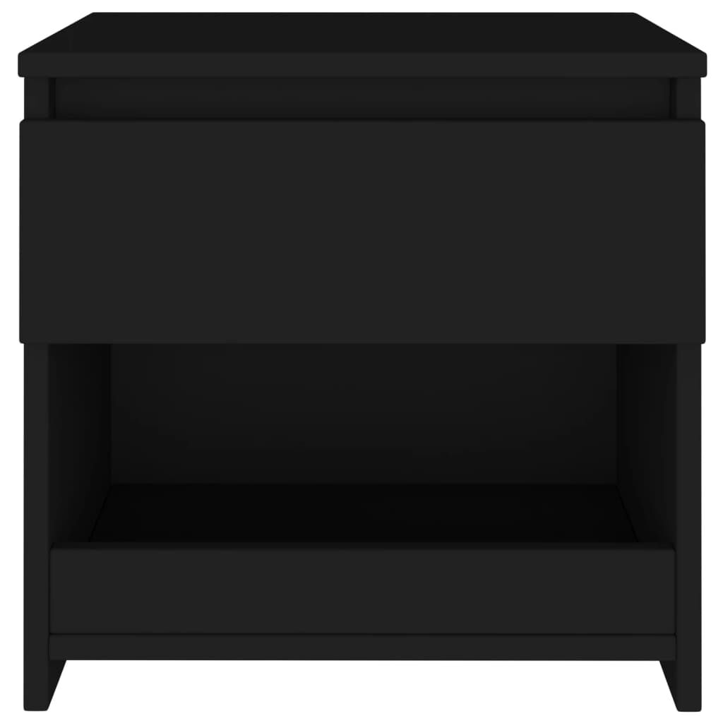 vidaXL Bedside Cabinets 2 pcs Black 40x30x39 cm Engineered Wood