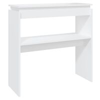 vidaXL Console Table White 80x30x80 cm Engineered Wood, white vidaXL Console Table White 80x30x80 cm Engineered Wood