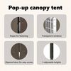 vidaXL Folding Party Tent with Sidewalls Taupe 2x2 m