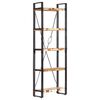 vidaXL 5-Tier Bookcase 60x30x180 cm Solid Reclaimed Wood