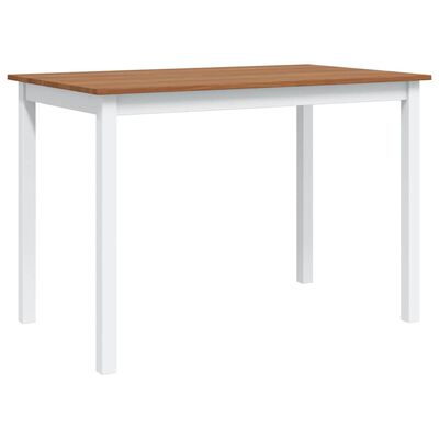 vidaXL 5 Piece Dining Set Brown and White, brown vidaXL 5 Piece Dining Set Brown and White