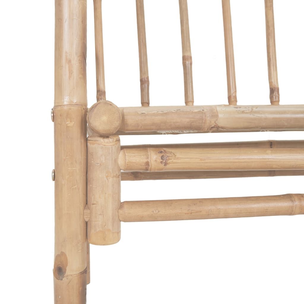 vidaXL Garden Bench with Pergola 116 cm Bamboo