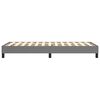 vidaXL Bed Frame without Mattress Dark Grey 90x200 cm Fabric