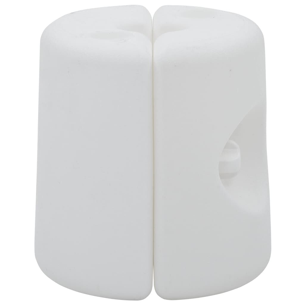 vidaXL Gazebo Weights 4 pcs PE White