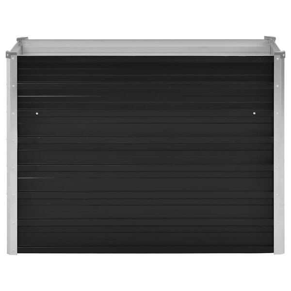 vidaXL Garden Raised Bed Anthracite 100x40x77 cm Galvanised Steel