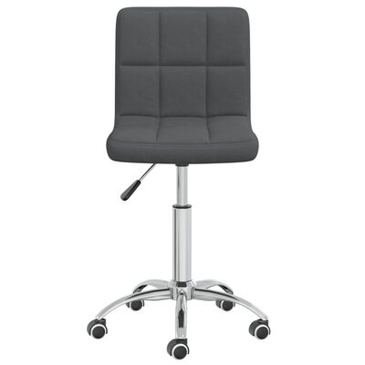 vidaXL Swivel Dining Chair Dark Grey Fabric, dark grey vidaXL Swivel Dining Chair Dark Grey Fabric