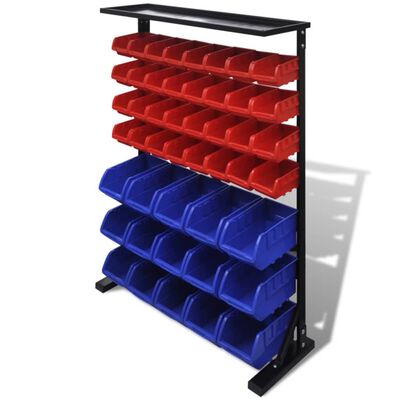 Blue & Red Garage Tool Organiser,  Blue & Red Garage Tool Organiser