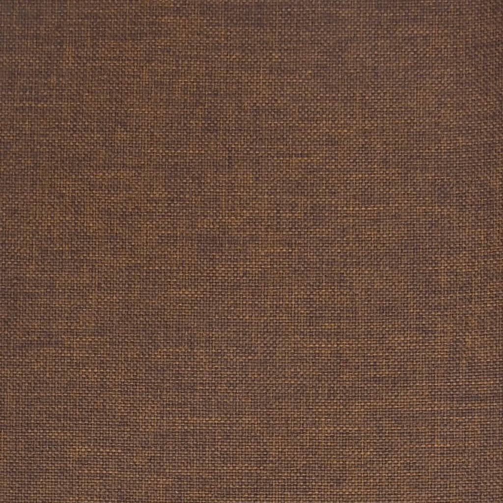vidaXL Dining Chair Brown Fabric