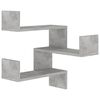 vidaXL Wall shelves Wall-Mounted Concrete Grey 40 x 40 x 49.5 cm
