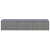 vidaXL 3 Piece Garden Sun Loungers with Tea Table Poly Rattan Grey