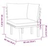 vidaXL 7 Piece Garden Lounge Set with Cushions Solid Wood Acacia