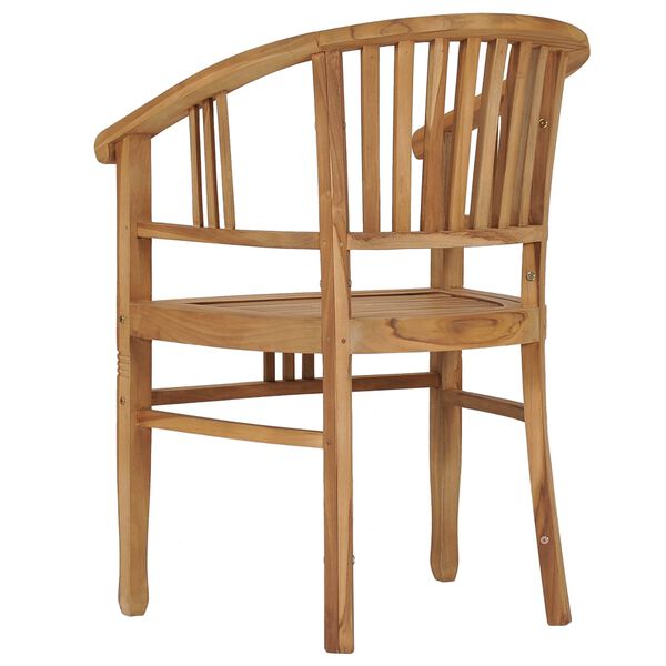 vidaXL Garden Chairs 2 pcs Solid Teak Wood