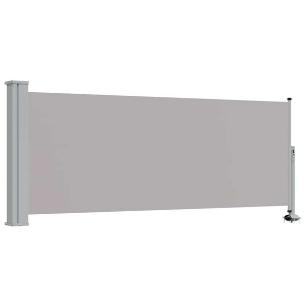 vidaXL Patio Retractable Side Awning 100 x 300 cm Grey