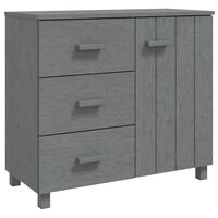 vidaXL Sideboard HAMAR Dark Grey 90x40x80 cm Solid Pinewood, dark grey vidaXL Sideboard HAMAR Dark Grey 90x40x80 cm Solid Pinewood