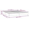 vidaXL Bed Frame without Mattress Dark Grey 180x200 cm Super King Fabric