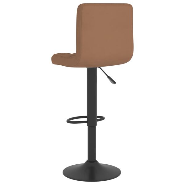 vidaXL Bar Stools 2 pcs Brown Fabric
