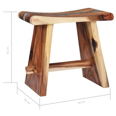 vidaXL Stool Solid Suar Wood and Polyresin,  vidaXL Stool Solid Suar Wood and Polyresin