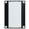 vidaXL Wall Mirrors 2 pcs Black 80x60 cm Metal