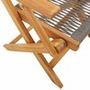 vidaXL Folding Garden Chairs 4 pcs Grey Solid Wood Acacia