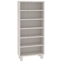 vidaXL CD Cabinet HAMAR White 45x18x100 cm Solid Wood Pine