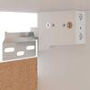 vidaXL Hanging Corner Cabinet Lyon White 57x57x60 cm Engineered Wood