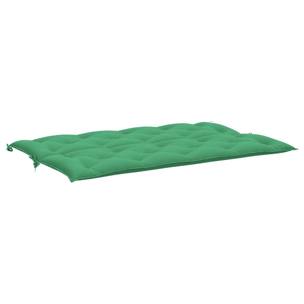 vidaXL Garden Bench Cushion Green 150x(50+50)x7cm Oxford Fabric