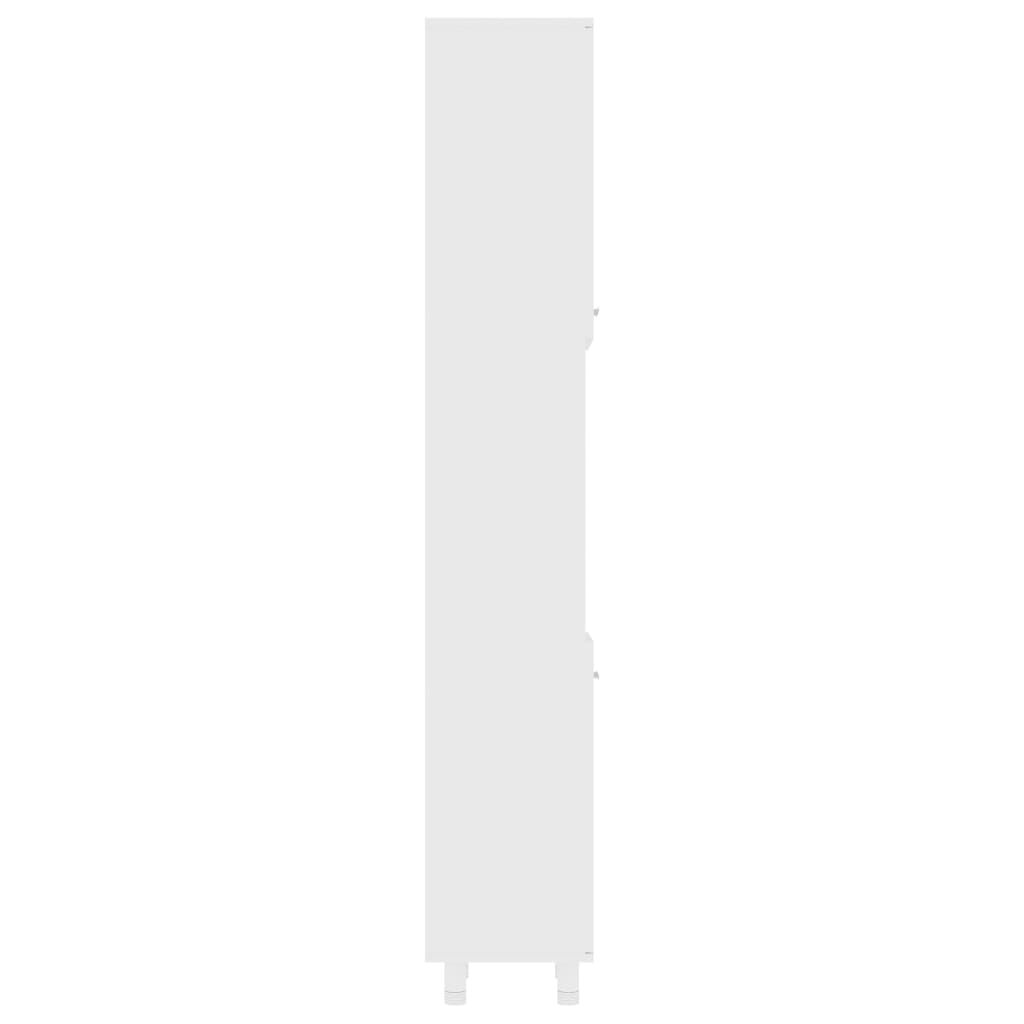 vidaXL Bathroom Cabinet White 30x30x179 cm Engineered Wood