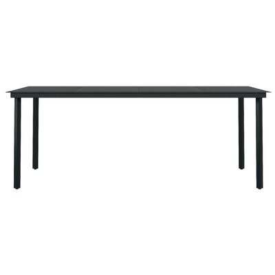 vidaXL 9 Piece Garden Dining Set Black,  vidaXL 9 Piece Garden Dining Set Black