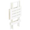 vidaXL Folding Garden Table White 45x43x50 cm Plastic