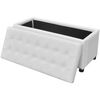 vidaXL Storage Ottoman Artificial Leather White