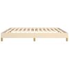 vidaXL Bed Frame without Mattress Cream 180x200 cm Super King Fabric
