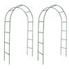 vidaXL Garden Arch | Dark Green | Iron | 2 pieces | Durable | Garden Arch