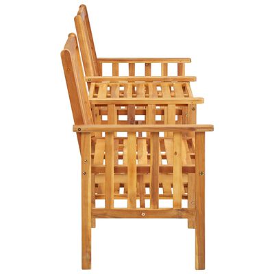 vidaXL Garden Chairs with Tea Table 159x61x92 cm Solid Acacia Wood,  vidaXL Garden Chairs with Tea Table 159x61x92 cm Solid Acacia Wood
