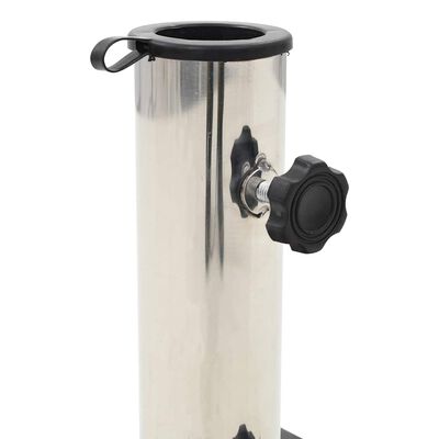 vidaXL Parasol Base Granite 28.5 kg Square Black, Black vidaXL Parasol Base Granite 28.5 kg Square Black