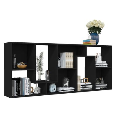 vidaXL Book Cabinet Black 67x24x161 cm Engineered Wood, black vidaXL Book Cabinet Black 67x24x161 cm Engineered Wood