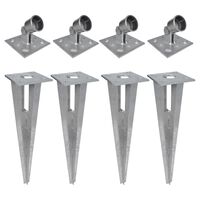 vidaXL Strive Post Spikes 4 pcs Steel,  vidaXL Strive Post Spikes 4 pcs Steel