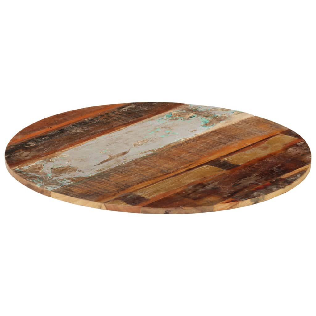 vidaXL Round Table Top 80 cm 15-16 mm Solid Reclaimed Wood