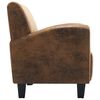 vidaXL Sofa Chair Brown 70x69x72 cm Faux Suede Leather