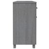 vidaXL Sideboard HAMAR Dark Grey 113x40x80 cm Solid Wood Pine