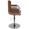 vidaXL Bar Stool Brown Fabric