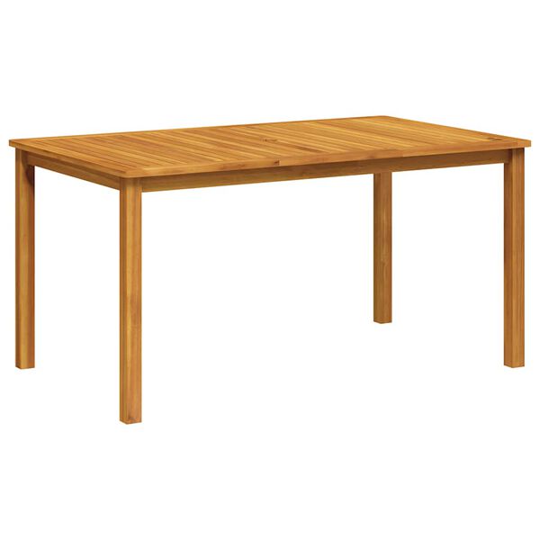 vidaXL Garden Table 150x90x74 cm Solid Acacia Wood