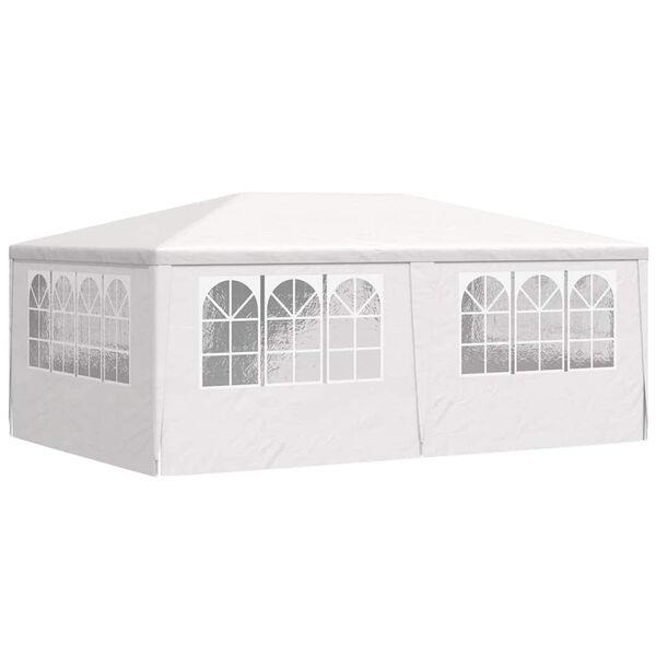 vidaXL Professional Party Tent with Side Walls 4x6 m White 90 g/m?