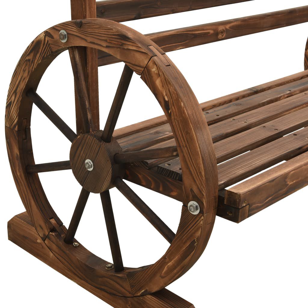 vidaXL Garden Bench 112 cm Solid Firwood