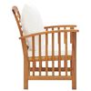 vidaXL Garden Chairs with Cushions 2 pcs Solid Acacia Wood