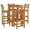 vidaXL 5 Piece Garden Bar Set Solid Wood Acacia