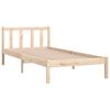 vidaXL Bed Frame without Mattress Solid Wood 90x200 cm