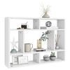 vidaXL Wall Shelf White 75x16x55 cm Engineered Wood