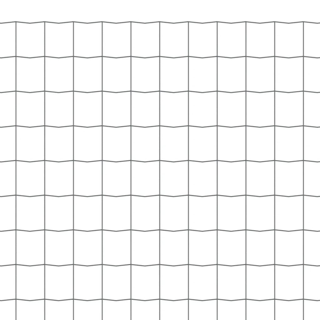 vidaXL Euro Fence Steel 25x1 m Grey
