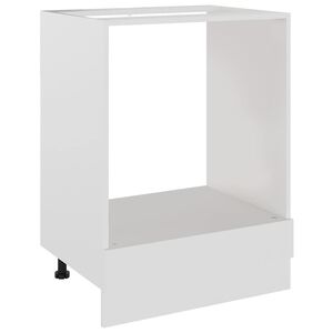 vidaXL Oven Cabinet "Lyon" White 60x46x81,5 cm Engineered Wood