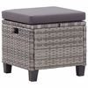 vidaXL 6 Piece Garden Sofa Set with Cushions Poly Rattan Dark Grey
